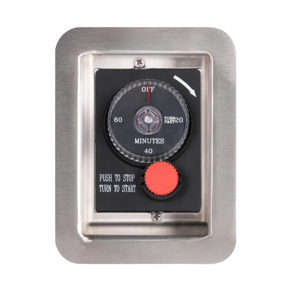 Gas Timer & E-Stop With Recessed panel