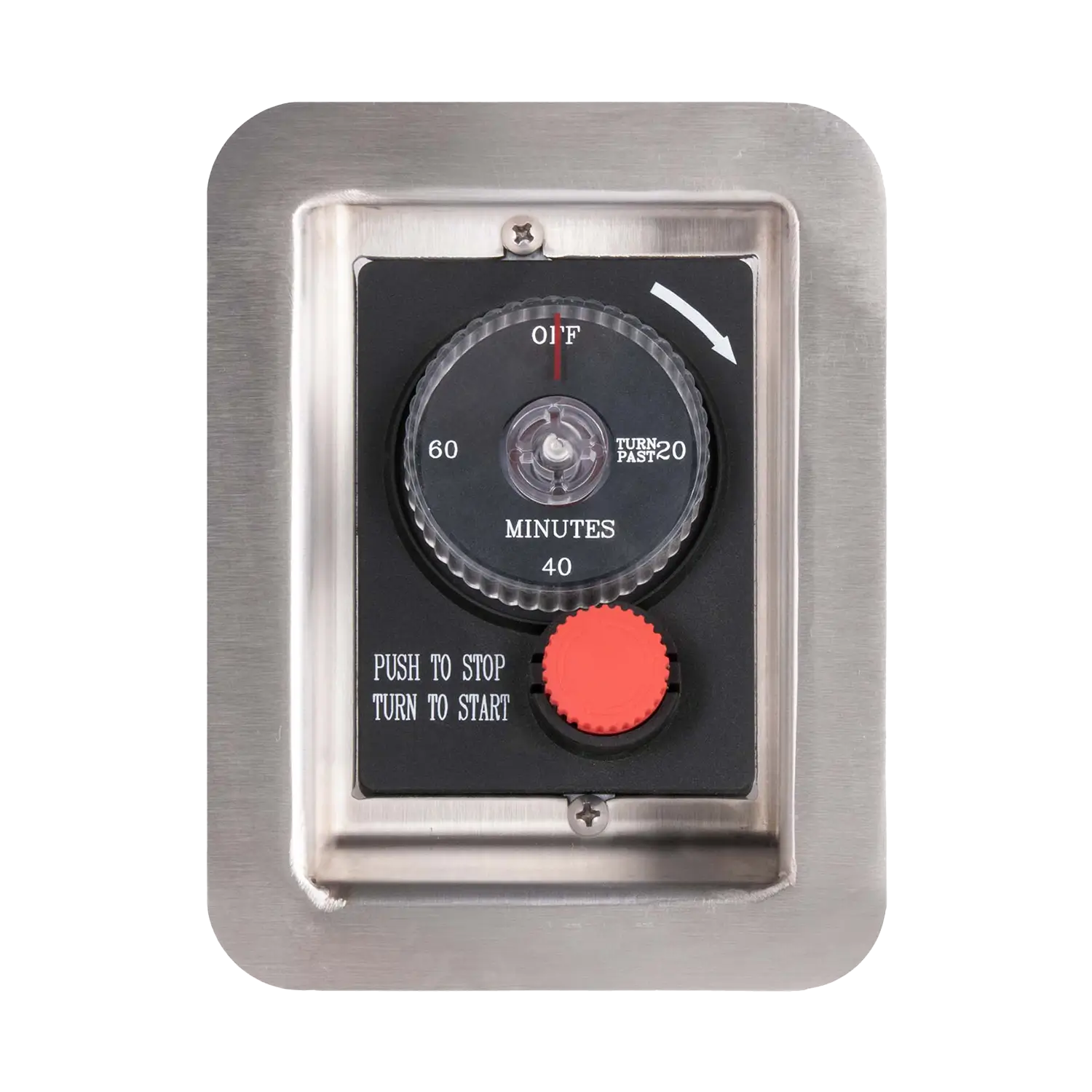 Gas Timer & E-Stop With Recessed panel