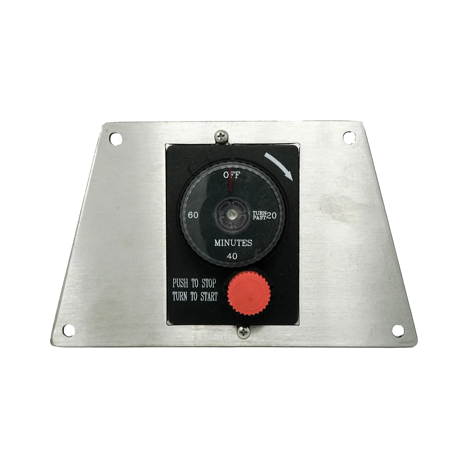 Gas Timer with E-Stop - Flat Trapezoid Panel